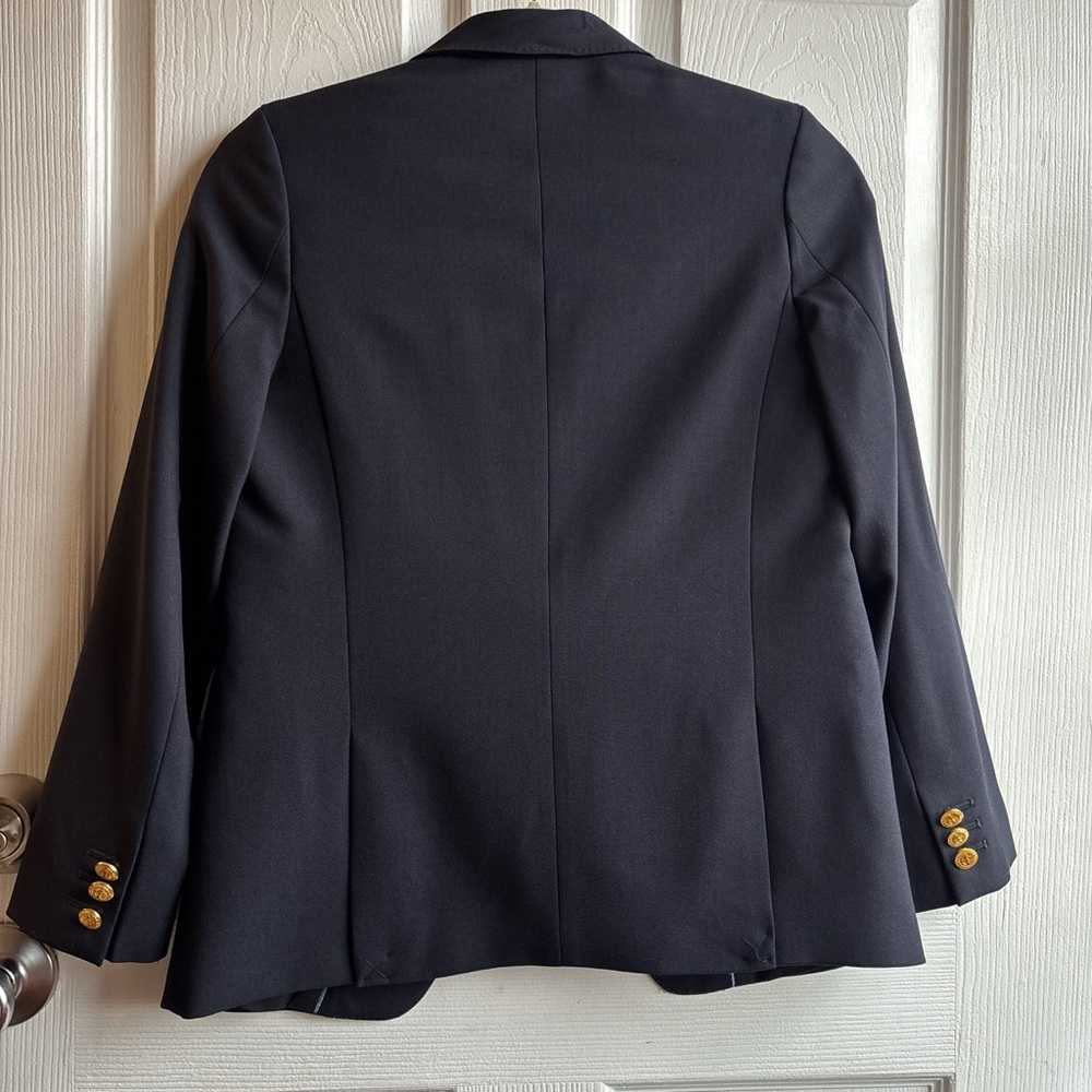 Vineyard Vines Dark Navy Blazer with Gold Buttons Kids - Unisex Size 12 - Picture 2 of 7